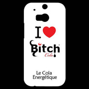 Coque HTC One M8s I love Bitch Cola 2