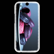 Coque HTC One M8s Macaron mauve PR 10
