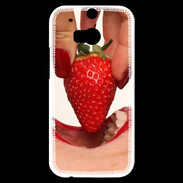 Coque HTC One M8s Plaisir et fraise PR10