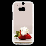 Coque HTC One M8s Fraise chantilly PR