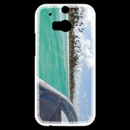 Coque HTC One M8s Bord de plage en bateau