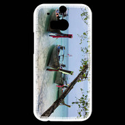 Coque HTC One M8s DP Barge en bord de plage 2