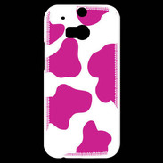 Coque HTC One M8s vache rose