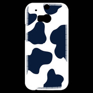 Coque HTC One M8s vache bleue 