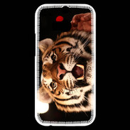 Coque HTC One M8s Portrait de tigre PB 5