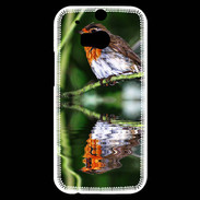 Coque HTC One M8s DP oiseau mirroir