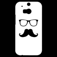 Coque HTC One M8s moustache 3