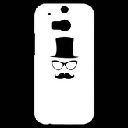 Coque HTC One M8s chapeau moustache