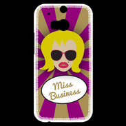 Coque HTC One M8s Miss business Blonde