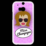 Coque HTC One M8s Miss Champagne Rousse