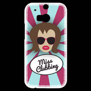 Coque HTC One M8s Miss Clubbing Chatain