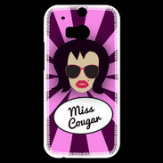 Coque HTC One M8s Miss Cougar Brune