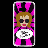 Coque HTC One M8s Miss Fashion Rousse