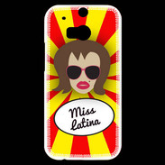 Coque HTC One M8s Miss Latina Chatain