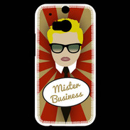Coque HTC One M8s Mister Business Blond