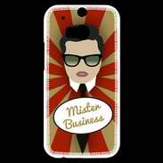 Coque HTC One M8s Mister Business Brun