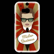 Coque HTC One M8s Mister Business Chatain