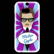 Coque HTC One M8s Mister Gigolo Chatain