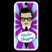 Coque HTC One M8s Mister Shopping Brun