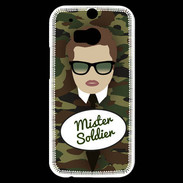 Coque HTC One M8s Mister Soldier Chatain