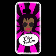 Coque HTC One M8s Miss Fashion Black