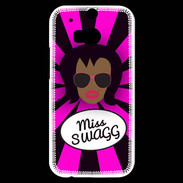 Coque HTC One M8s Miss Swag Black