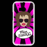 Coque HTC One M8s Miss Swag Chatain