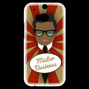 Coque HTC One M8s Mister Business Black