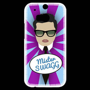 Coque HTC One M8s Mister Swag Brun