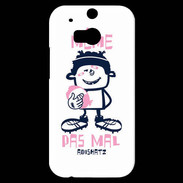 Coque HTC One M8s Adishatz rugby Même pas mal