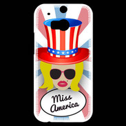 Coque HTC One M8s Miss USA Blonde