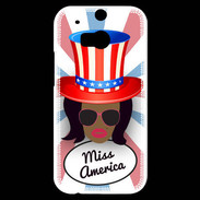 Coque HTC One M8s Miss USA Black