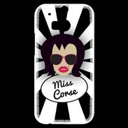 Coque HTC One M8s Miss Corse Brune