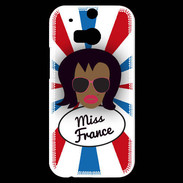Coque HTC One M8s Miss France Black