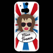 Coque HTC One M8s Miss France Chatain