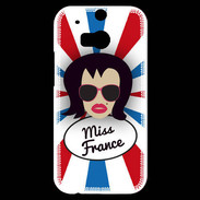 Coque HTC One M8s Miss France Brune