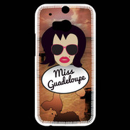 Coque HTC One M8s Miss Guadeloupe Brune
