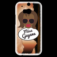 Coque HTC One M8s Miss Guyane Black