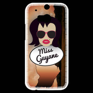 Coque HTC One M8s Miss Guyane Brune