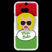 Coque HTC One M8s Miss Italie Blonde