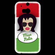 Coque HTC One M8s Miss Italie Brune