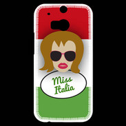 Coque HTC One M8s Miss Italie Rousse