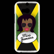 Coque HTC One M8s Miss Jamaica Black