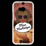 Coque HTC One M8s Miss Martinique Black