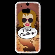 Coque HTC One M8s Miss Martinique Rousse