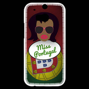 Coque HTC One M8s Miss Portugal Black