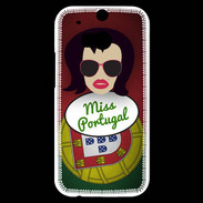 Coque HTC One M8s Miss Portugal Brune