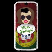 Coque HTC One M8s Miss Portugal Chatain