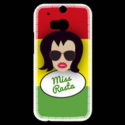 Coque HTC One M8s Miss Rasta Brune