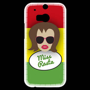 Coque HTC One M8s Miss Rasta Chatain